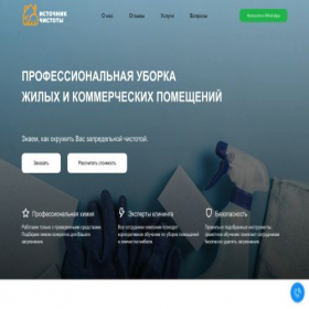 Скриншот главной страницы сайта istchisto.ru