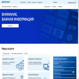 Скриншот главной страницы сайта istranet.ru
