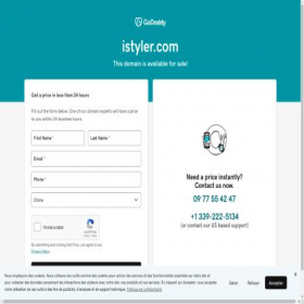 Скриншот главной страницы сайта istyler.com