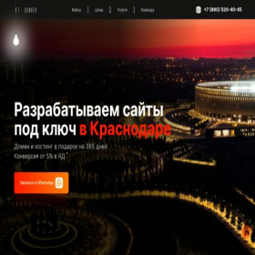 Скриншот главной страницы сайта it-bunker.studio