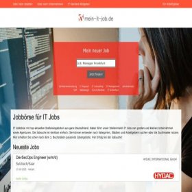 Скриншот главной страницы сайта it-job-suche.de