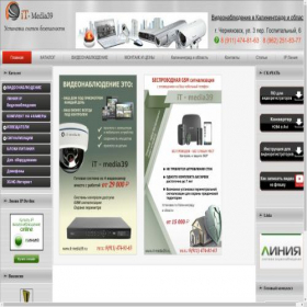 Скриншот главной страницы сайта it-media39.ru
