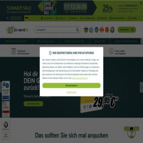 Скриншот главной страницы сайта it-nerd24.de