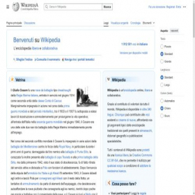Скриншот главной страницы сайта it.wikipedia.org