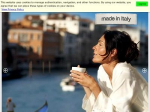 Скриншот главной страницы сайта italia.travel