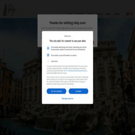 Скриншот главной страницы сайта italy.com