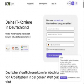 Скриншот главной страницы сайта itcareerhub.de