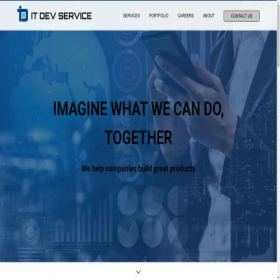Скриншот главной страницы сайта itdevservice.com
