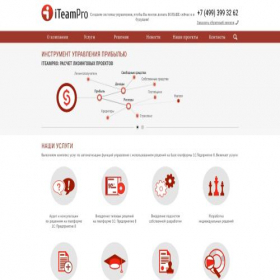 Скриншот главной страницы сайта iteampro.ru