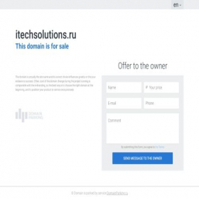 Скриншот главной страницы сайта itechsolutions.ru