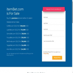 Скриншот главной страницы сайта itembet.com