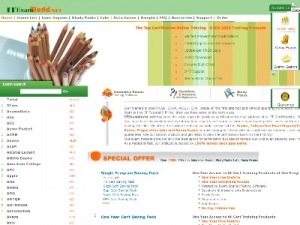 Скриншот главной страницы сайта itexamworld.net
