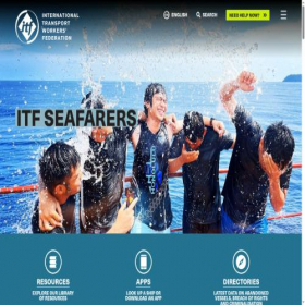 Скриншот главной страницы сайта itfseafarers.org