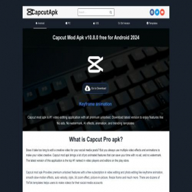 Скриншот главной страницы сайта itscapcutapk.com