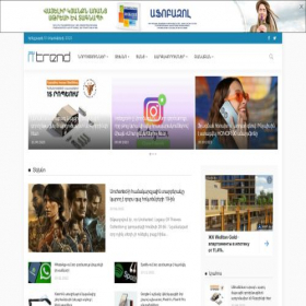 Скриншот главной страницы сайта ittrend.am