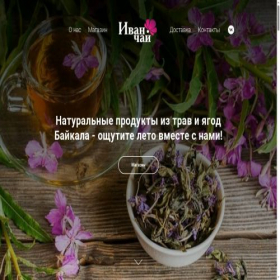 Скриншот главной страницы сайта ivanchay38.ru