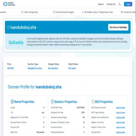 Скриншот главной страницы сайта ivandubskoj.site