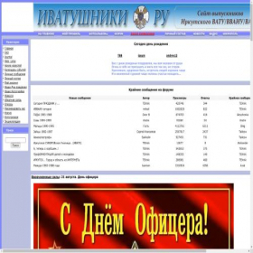 Скриншот главной страницы сайта ivatushniki.ru