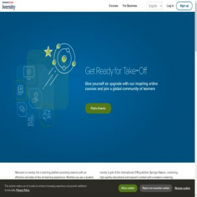 Скриншот главной страницы сайта iversity.org