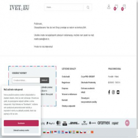 Скриншот главной страницы сайта ivet.eu