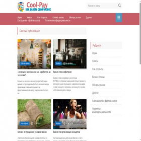 Скриншот главной страницы сайта ivlins.cool-pay.ru