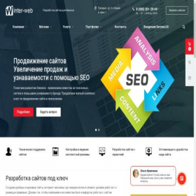 Скриншот главной страницы сайта iw-studio.ru