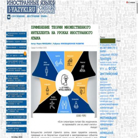 Скриншот главной страницы сайта iyazyki.prosv.ru