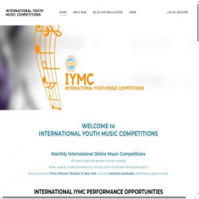 Скриншот главной страницы сайта iymcompetitions.org