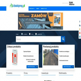 Скриншот главной страницы сайта izbudujemy.pl