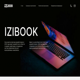 Скриншот главной страницы сайта izibook.ru