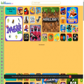 Скриншот главной страницы сайта izigames.net