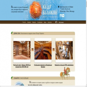 Скриншот главной страницы сайта izkedradom.ru