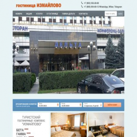 Скриншот главной страницы сайта izmaylovobooking.ru