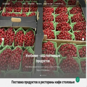Скриншот главной страницы сайта izobilie-24.ru