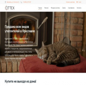 Скриншот главной страницы сайта izottex.ru