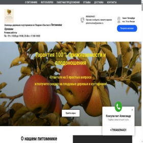 Скриншот главной страницы сайта izpitomnika.online