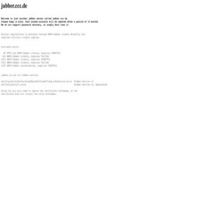 Скриншот главной страницы сайта jabber.ccc.de