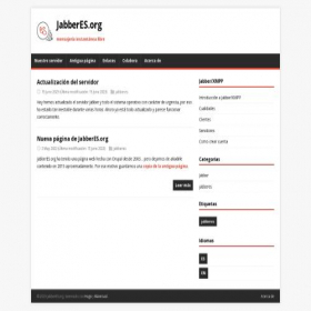 Скриншот главной страницы сайта jabberes.org
