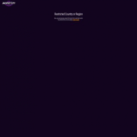 Скриншот главной страницы сайта jackpotcity.co.uk