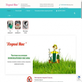 Скриншот главной страницы сайта jagodnij-mix.com