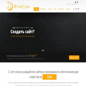 Скриншот главной страницы сайта jaguarsoft.ru