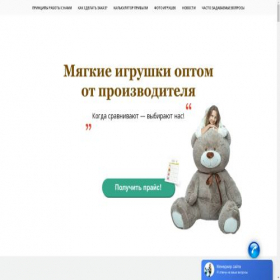 Скриншот главной страницы сайта jaguartoys.by