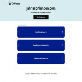 Скриншот главной страницы сайта jahnssonlunden.com