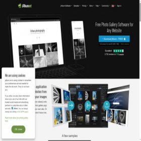Скриншот главной страницы сайта jalbum.net