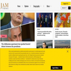Скриншот главной страницы сайта jam-news.net