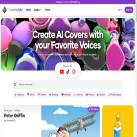 Скриншот главной страницы сайта jammable.com