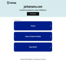 Скриншот главной страницы сайта janhamamu.com