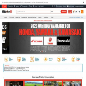 Скриншот главной страницы сайта japan.webike.co.uk