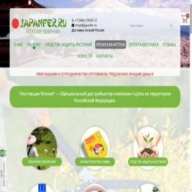 Скриншот главной страницы сайта japanfer.ru