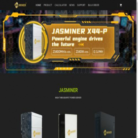 Скриншот главной страницы сайта jas-miner.com